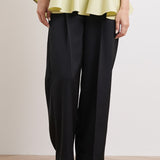 サテンワイドパンツ