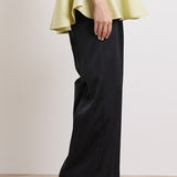 サテンワイドパンツ