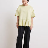 サテンワイドパンツ