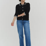 コットンチェックヘアバンド