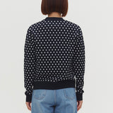 マリンドットニットカーデ