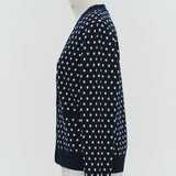 マリンドットニットカーデ