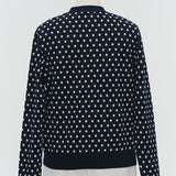 マリンドットニットカーデ